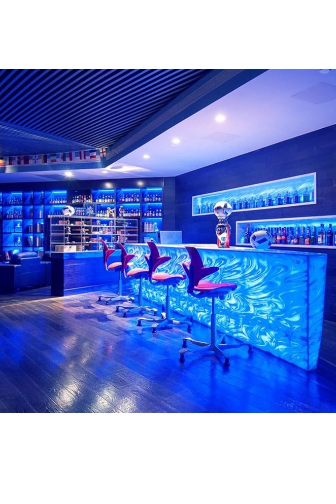 شريط إضاءة LED من بقوة 12 فولت، 5 أمتار، أزرق، 460 نانومتر، مرن، PCB أسود، 5050SMD، 300 مصباح LED، شريط إضاءة عالي السطوع، مقاوم للماء IP65، إضاءة داخلية وخارجية، أضواء زخرفية - Image 3