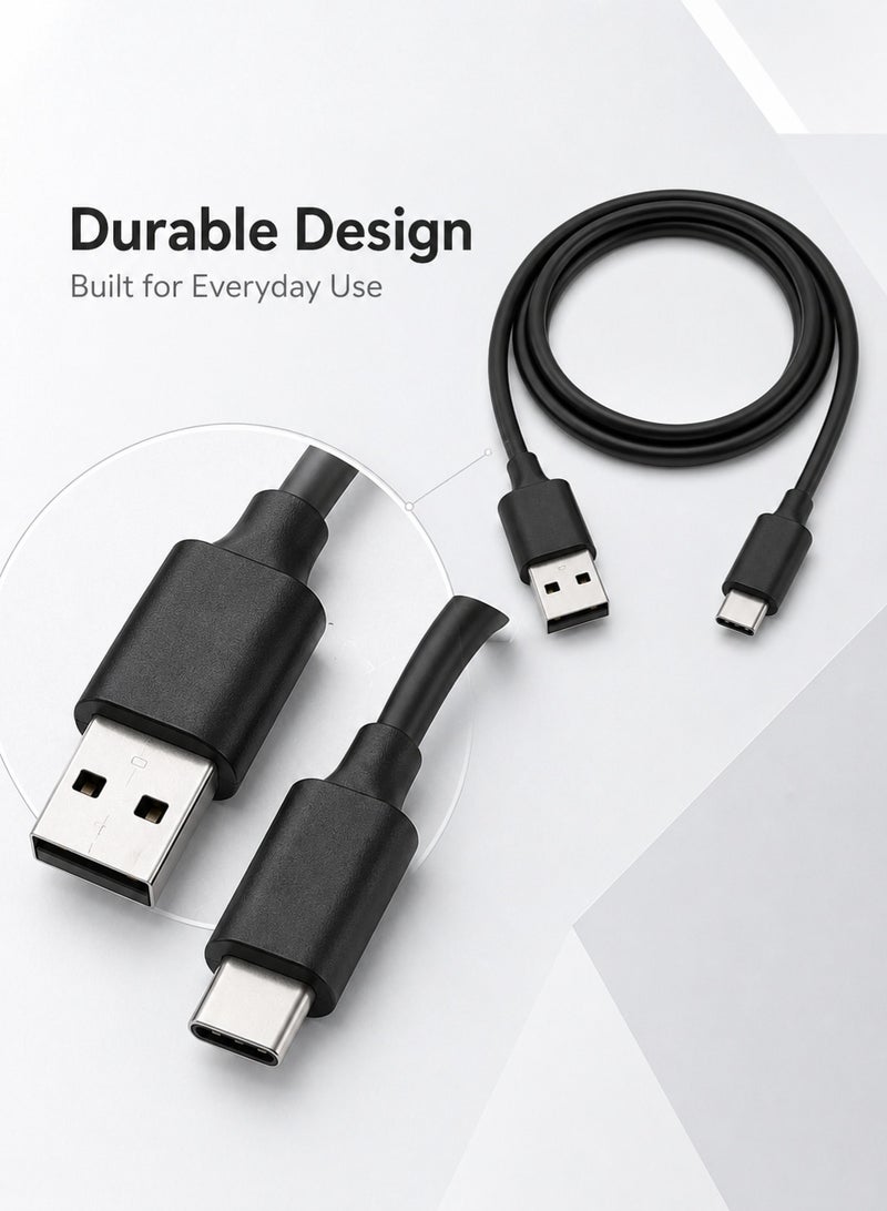 MaxGuard USB-A to USB-C Charging Cable | Type-C Fast Charging & Data Sync Cable for Smartphones, Tablets, Power Banks, Earbuds & USB-C Devices - Image 4