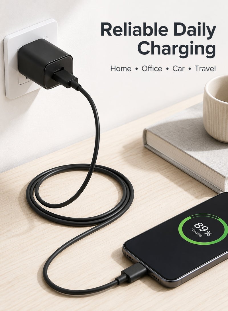 MaxGuard USB-A to USB-C Charging Cable | Type-C Fast Charging & Data Sync Cable for Smartphones, Tablets, Power Banks, Earbuds & USB-C Devices - Image 3