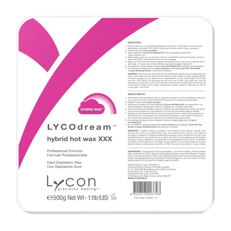 Lycon LYCODream Hybrid Hot Wax 500g