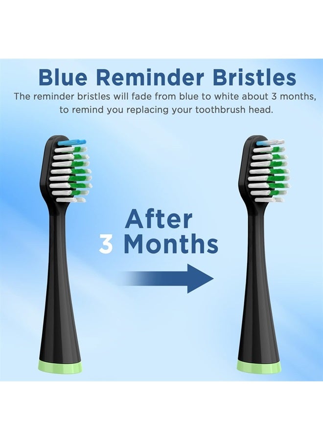 Fregum Replacement Toothbrush Heads for Water Pik Complete Care 5.0/9.0 (CC-01/WP-862), with Covers, 8 Count, Black  - Image 3