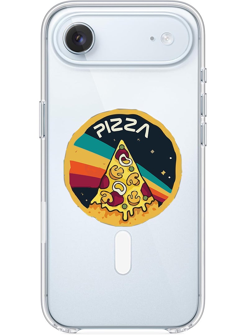 Theodor Magnetic Case for Apple iPhone 17 Air Compatible with MagSafe Wireless Charging, Shockproof Phone Bumper Cover - Pizza - Image 1