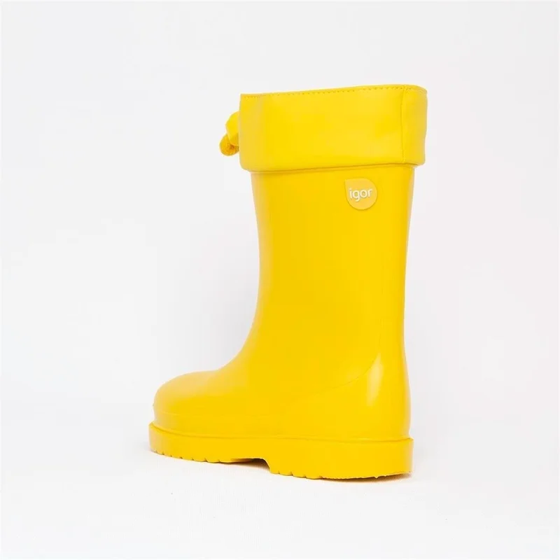 ايجور Chufo Cuello Borreguillo Kids Fur Amarillo Yellow Rain Boots W10101-008 V2