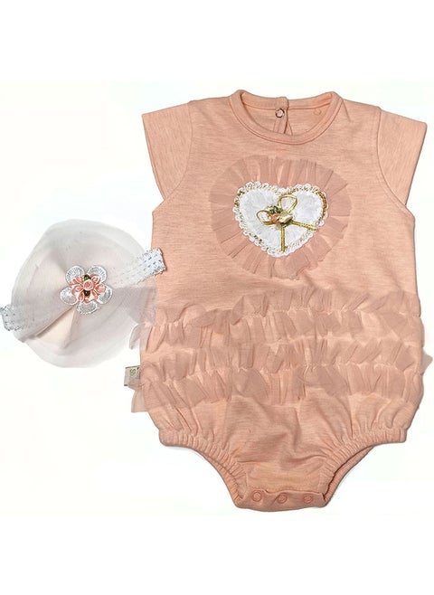 Baby Girls Jumpsuit Dress + Headband