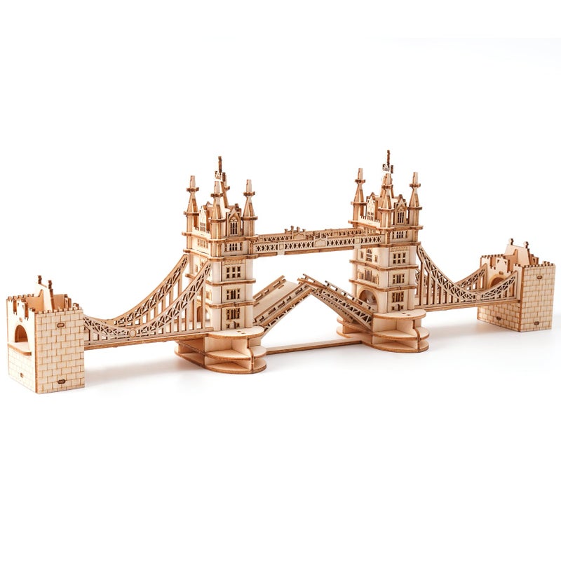 Rowood 3D Puzzles for AdultsDIY Wooden Model Kits for Adults to BuildBirthday London Tower Bridge - Image 2