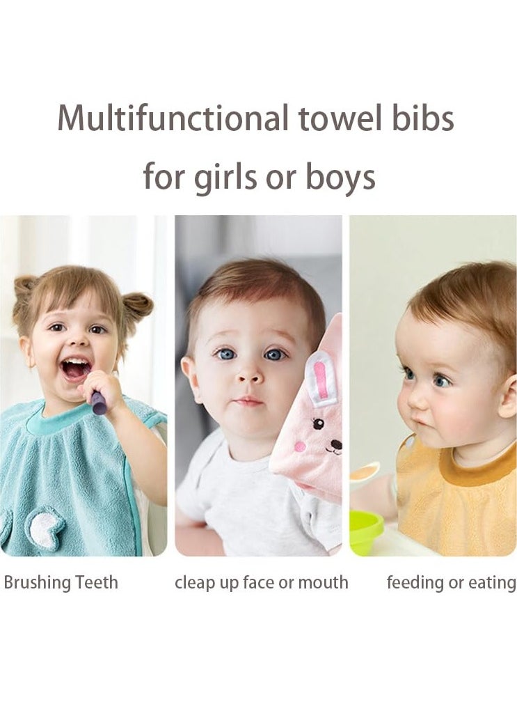 Bebiland 2Pcs Baby Bibs for Boys and Girls, Waterproof Toddler Bibs for 1-5 Years with Good Absorbent  - Image 5