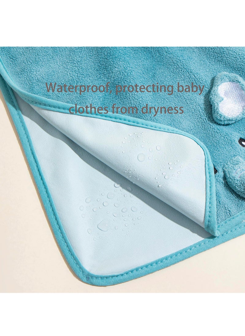 Bebiland 2Pcs Baby Bibs for Boys and Girls, Waterproof Toddler Bibs for 1-5 Years with Good Absorbent  - Image 2