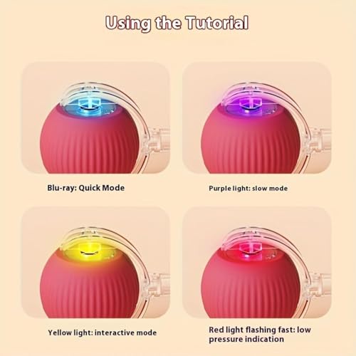 Shatanuvart Export Interactive Rolling Dog Toy – 360° Electric Smart Rolling Ball for Dogs – Automatic Pet Ball with Lights – Fun Exercise Toy for Small & Medium Dogs (Style 3) - Image 3