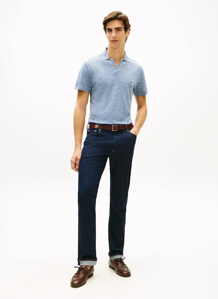 TOMMY HILFIGER  Regular Fit Textured Oxford Pique Polo Shirt for Men | Best Price UAE