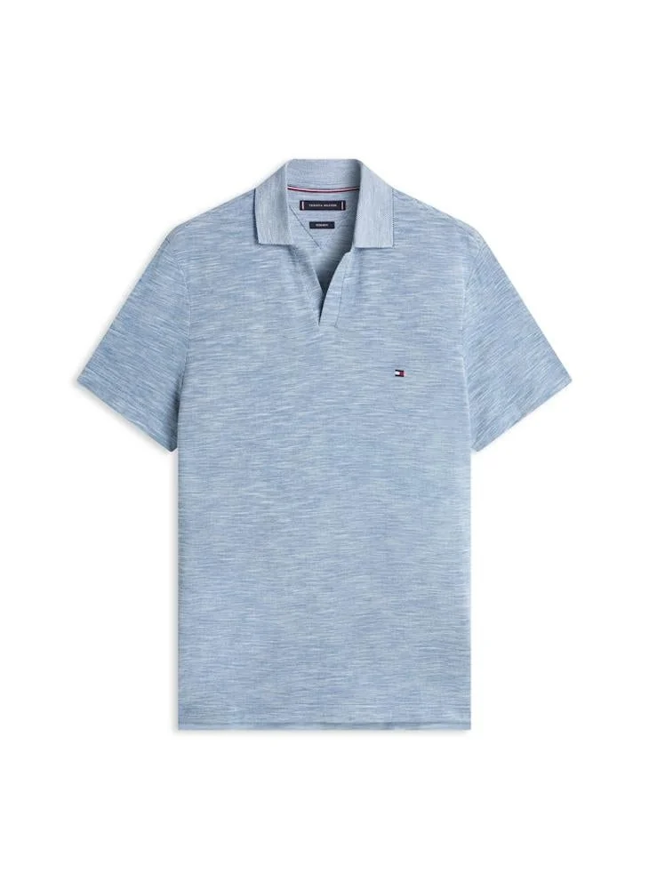 TOMMY HILFIGER  Regular Fit Textured Oxford Pique Polo Shirt for Men | Best Price UAE