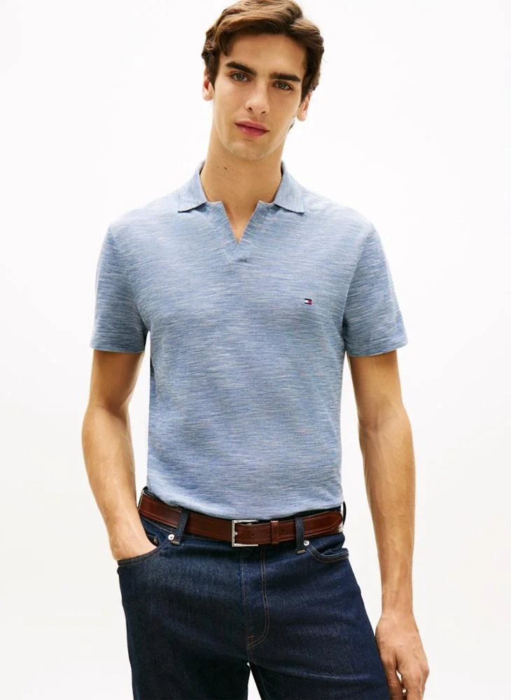 TOMMY HILFIGER  Regular Fit Textured Oxford Pique Polo Shirt for Men | Best Price UAE
