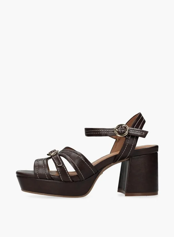 MEXX BROWN Women Tobie Nicky Block Heel Sandals for Women | Best Price UAE
