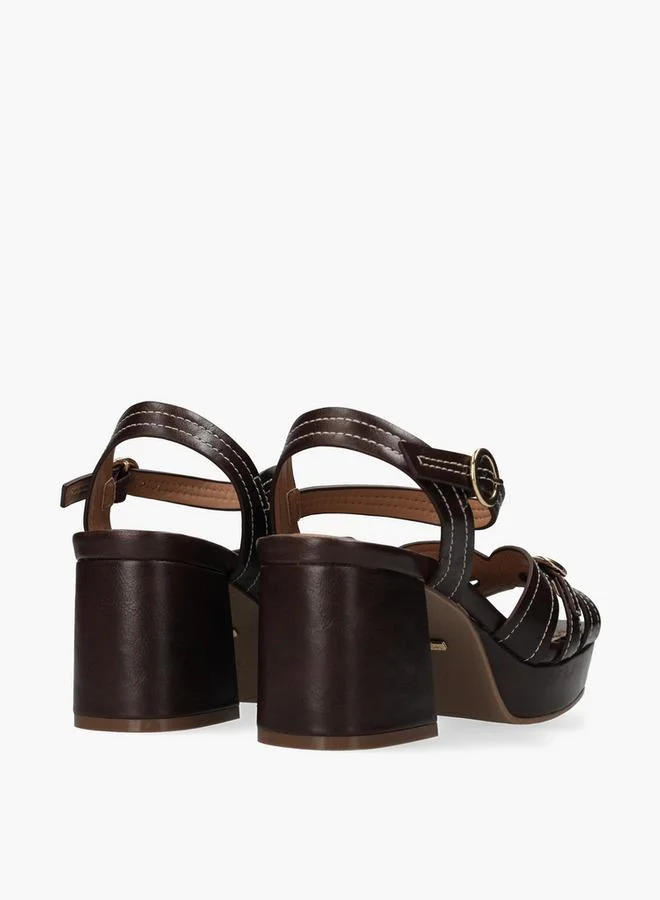 MEXX BROWN Women Tobie Nicky Block Heel Sandals for Women | Best Price UAE