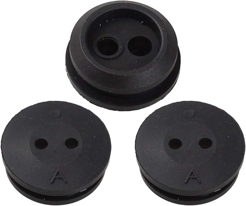 Hipa 7/8" (23mm) 2-Hole Fuel Tank Grommet Rubber for Toro Homelite Shindaiwa MTD Trimmer Weed Eater - Pack of 3 - Image 1
