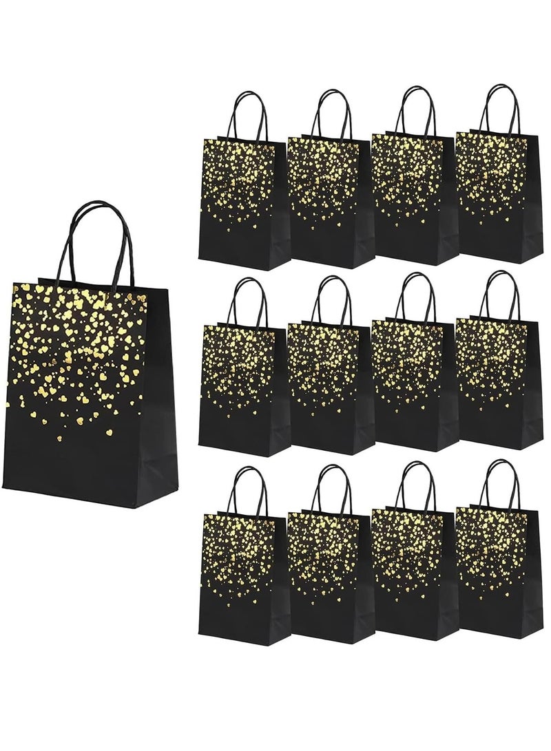 Excefore Paper Gift Bags 24 Pcs, Kraft Paper Bags Party Favor Bags with Handles for Kids Birthday, Baby Shower, Crafts, Wedding, Party Supplies, Size 21x15x8 cm - Image 1