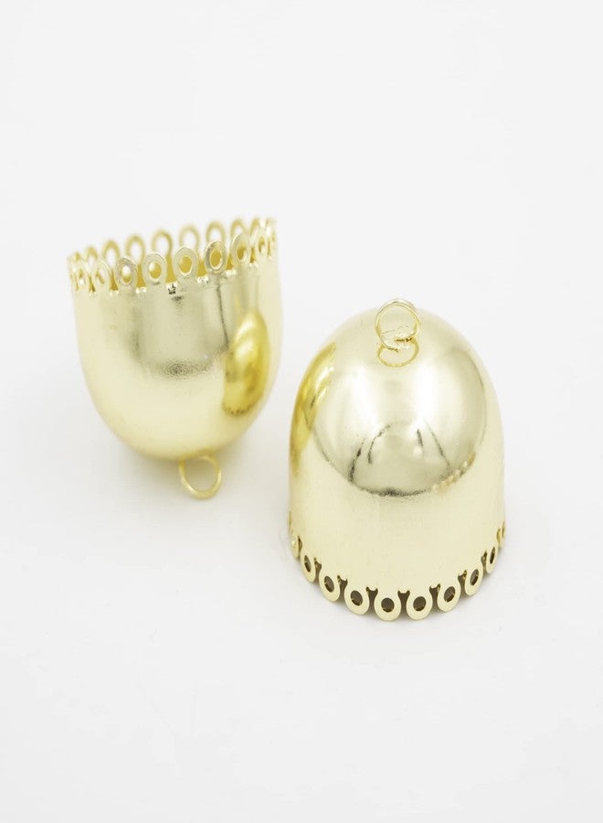 SATRA TRADERS تجار ساترا | الحجم: 30 مم 06 قطعة Jhumki العرقية | روزجولد - Image 5
