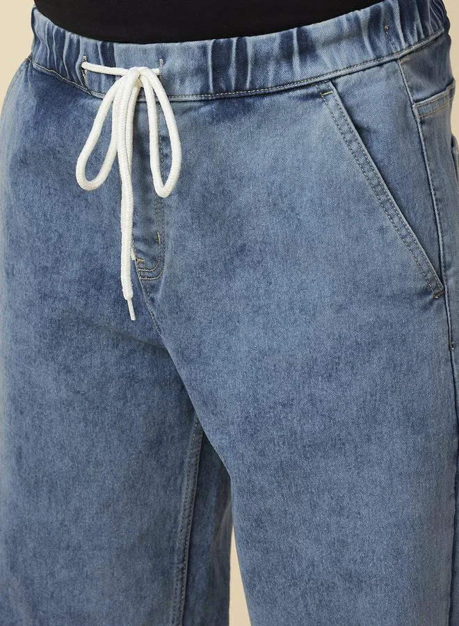 HIGH STAR HIGH STAR Mid Rise Washed Jogger Jeans