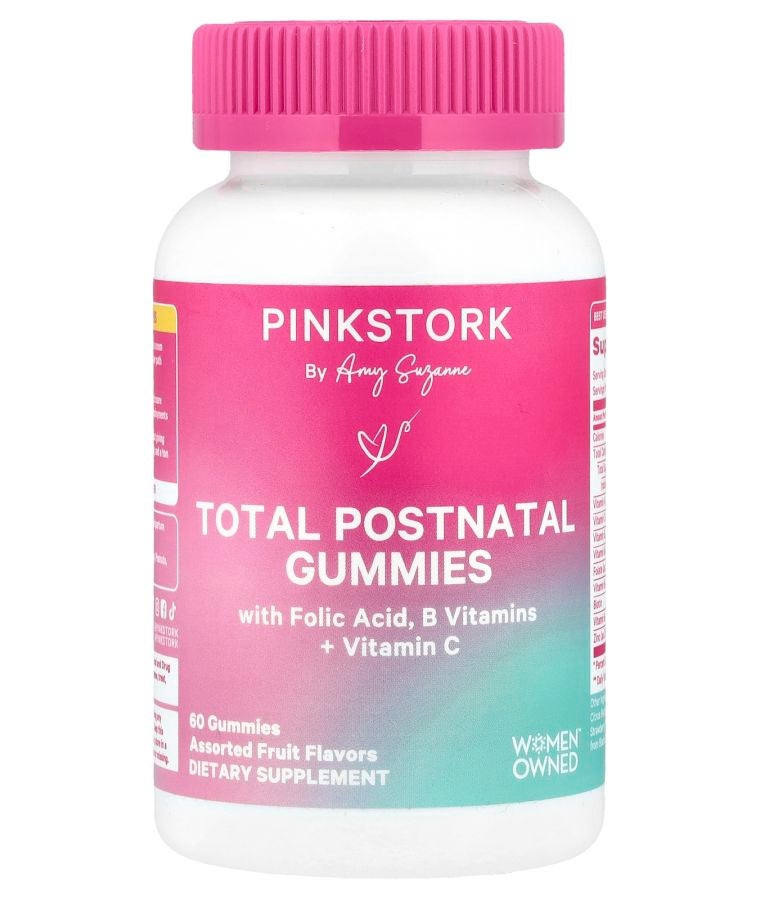 Pink Stork Total Postnatal Gummies Assorted Fruit 60 Gummies