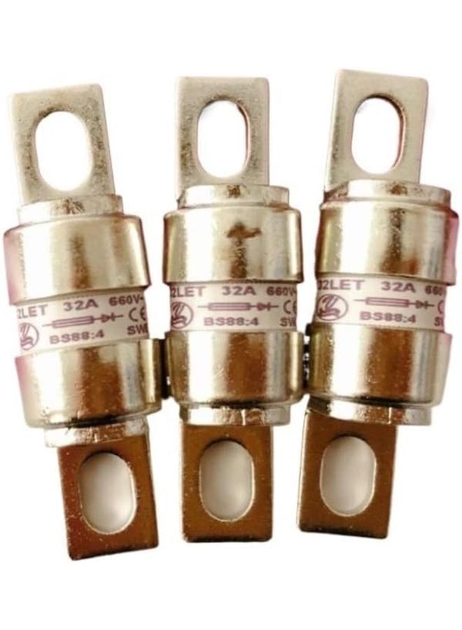 GS11 250V 63A فيوز فضي 1 قطعة CR2L - Image 1