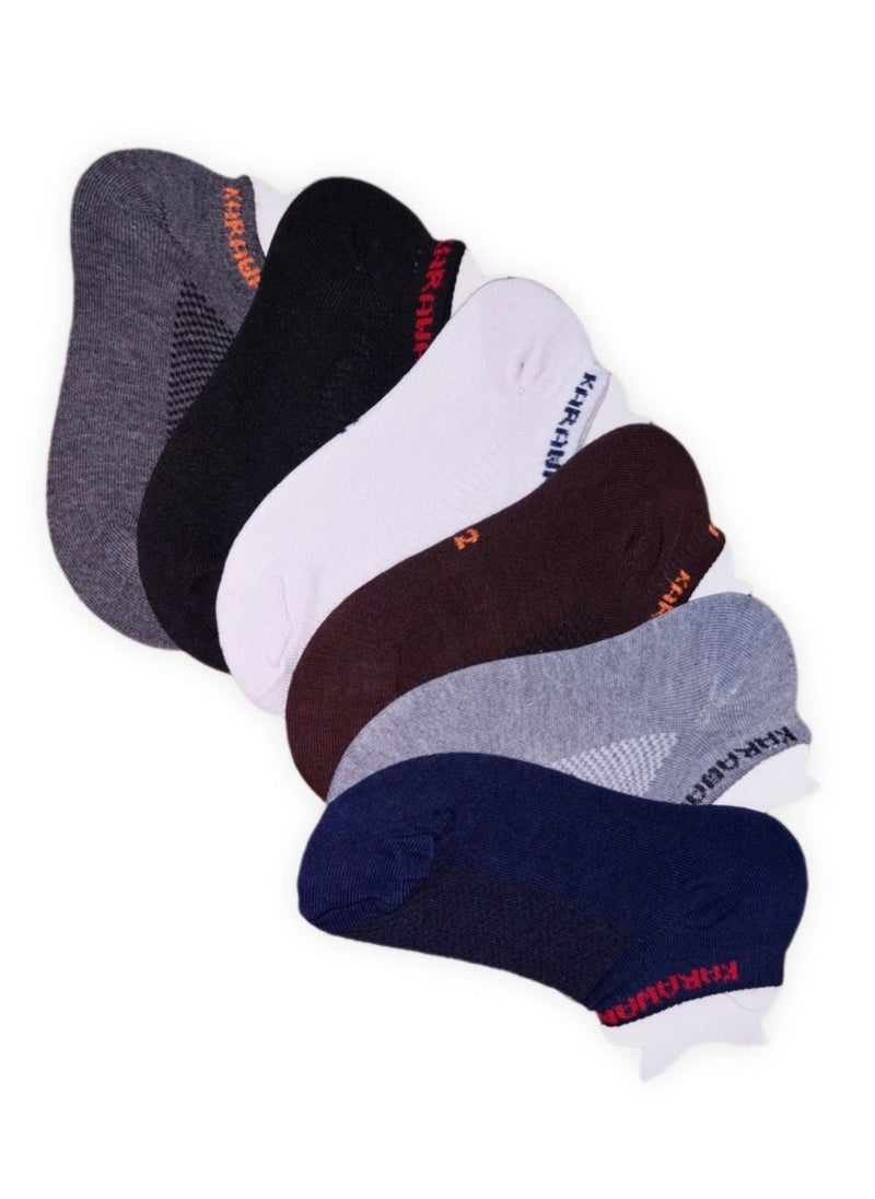 Generic - Bundle of six cotton blend multicolor kids school socks - Image 1