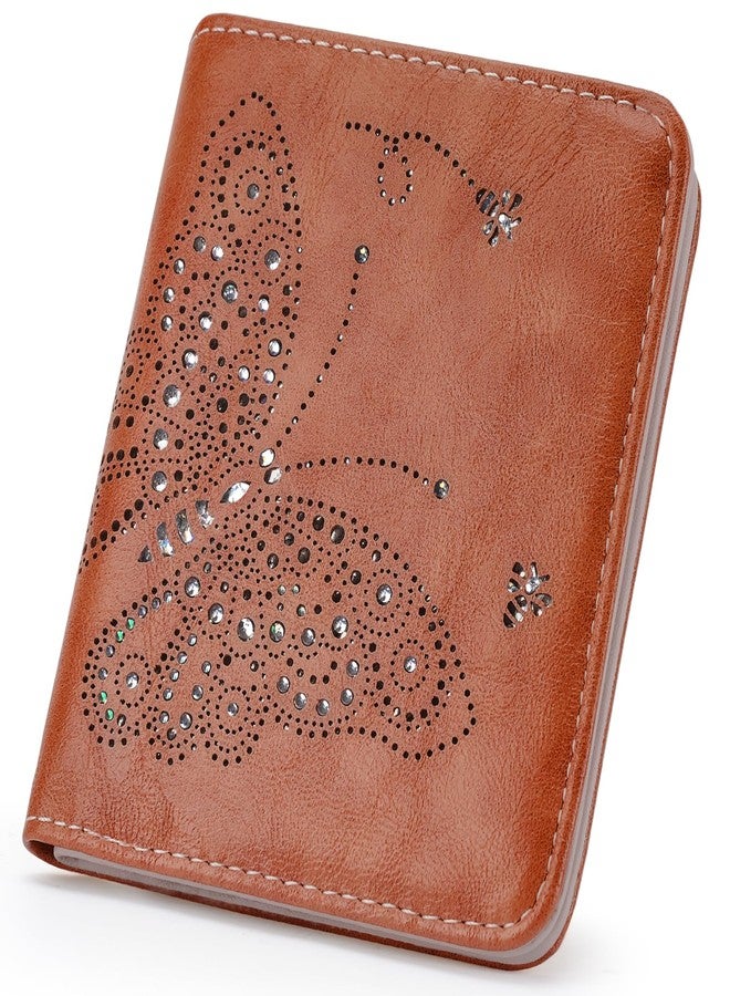 KITEVIUN Small RFID Wallet Women Ultra Thin Slim Womens Wallet Mini Compact Bifold Pocket Ladies Wallets for Women, 09-BROWN, Modern - Image 1