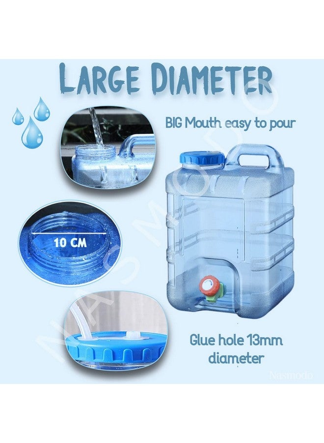 Nasmodo 20 Litre Camping Water Can with Tap Portable Camping Picnic Hiking Water Tank Storage Container for Travelling Water Camper Dispenser Barrel with Faucet(Blue) - Image 4