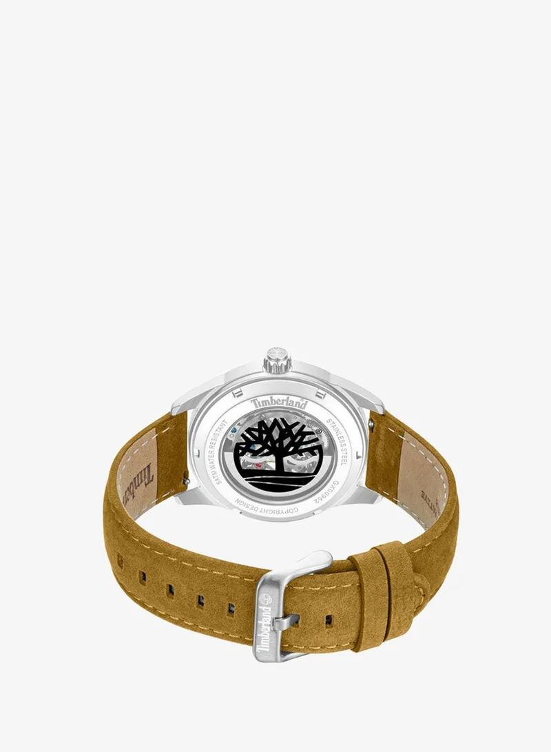 Timberland Black Men's Northbridge Black Dial Leather Strap Automatic Watch for Men, 43mm for Men | Best Price UAE