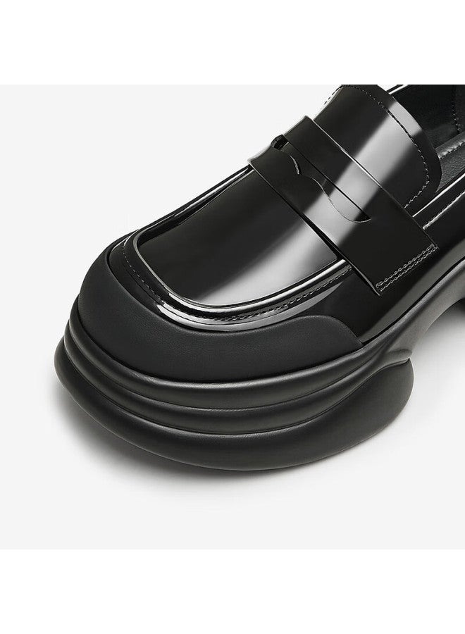 HESHE Tata Little Wave Casual Platform Loafers Women's Shoes Black Ca5 37 - Image 5
