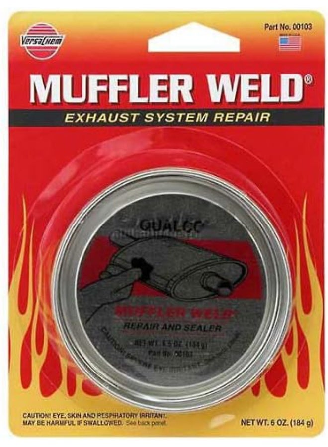 Versachem Muffler Weld Repair & Sealer 6oz, High Temperature Exhaust Repair Paste for Mufflers & Tailpipes