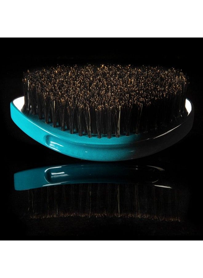 TORINO PRO WAVE BRUSHES BY BRUSH KING - Torino Pro Curve Wave Brush 156 Medium 100% Boar Bristle Curved 360 Wave Palm Brush Great For Laying Down 360 Waves And Use Before Using Wave Cap Or Durag Luxury Wave Brush For Men 360 - Image 1