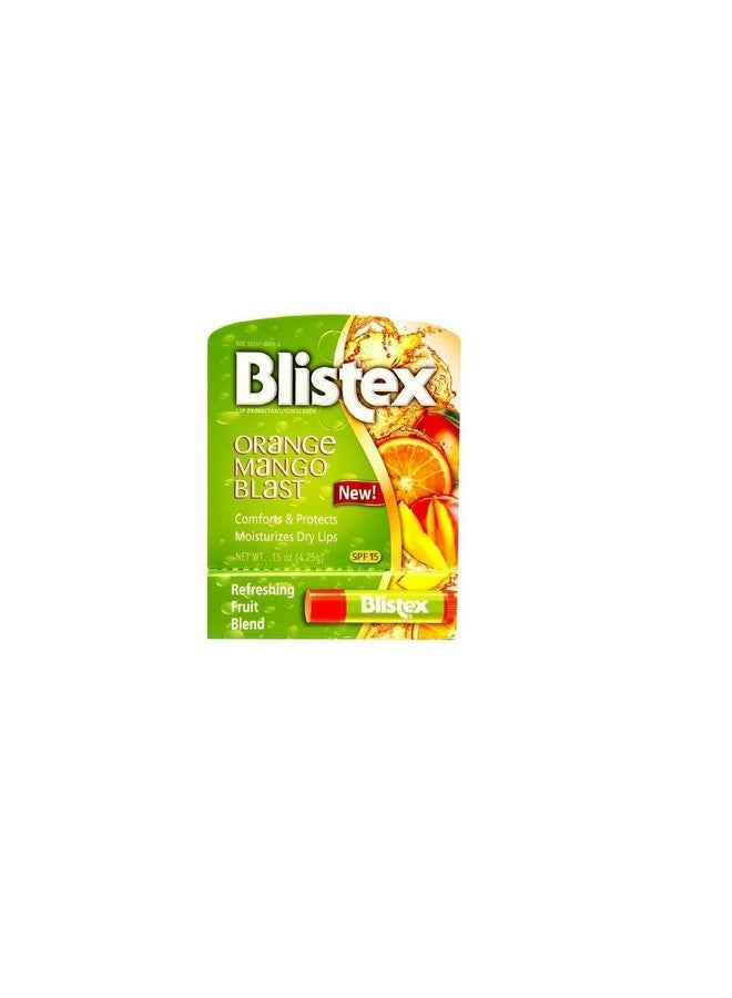 بليستكس واقي الشفاه، عامل حماية من أشعة الشمس 15، بنكهة البرتقال والمانجو - 0.15 أونصة (4.25 جرام)