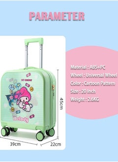GoldenLike Kids' Luggage,20" Children Travel Suitcase with 3D Transform Pattern Sticker,Kids Carry On Luggage Cute Toddler Suitcase Travel Luggage,Hardside Rolling Suitcase Child Trolley Case for Toddlers Boys Girls  - Image 3