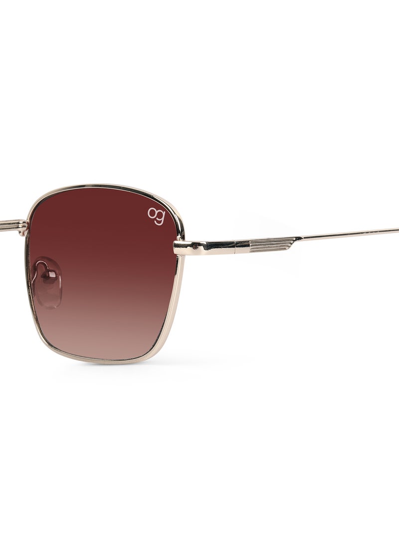 Woggles UV- Protected  Brown Rectangle Sunglasses  - Image 2