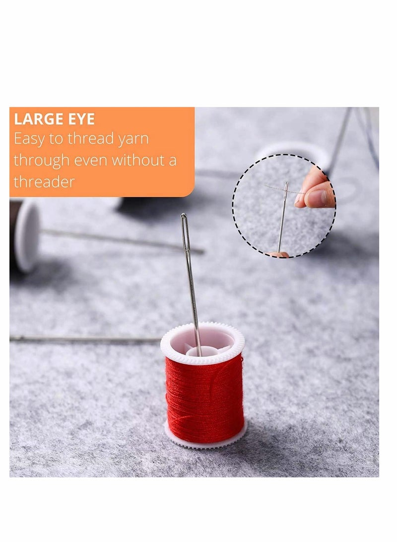 SOLARAE Large Eye Needles,Large Eye Stitching Needles for Hand Sewing, Assorted Sizes, Sewing Needles, Needles, Needles for Sewing, Embroidery Needles for Hand Sewing, Sewing Needles, 25 Pcs - Image 2