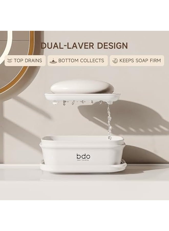 NIBEMINENT Travel Soap Case, 100% Leakproof Soap Box with Lid, Bar Soap Holder for Traveling, Portable Soap Container for Gym, School, Camping, Trip, Outdoor - White - Image 3