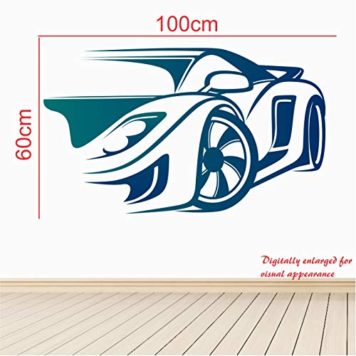 StickMe 'Sports Car Decorative - Creative - Colorful - Wall Sticker ' -SM173 (Multi Colour, Vinyl - 100cm X 60 cm) - Image 3