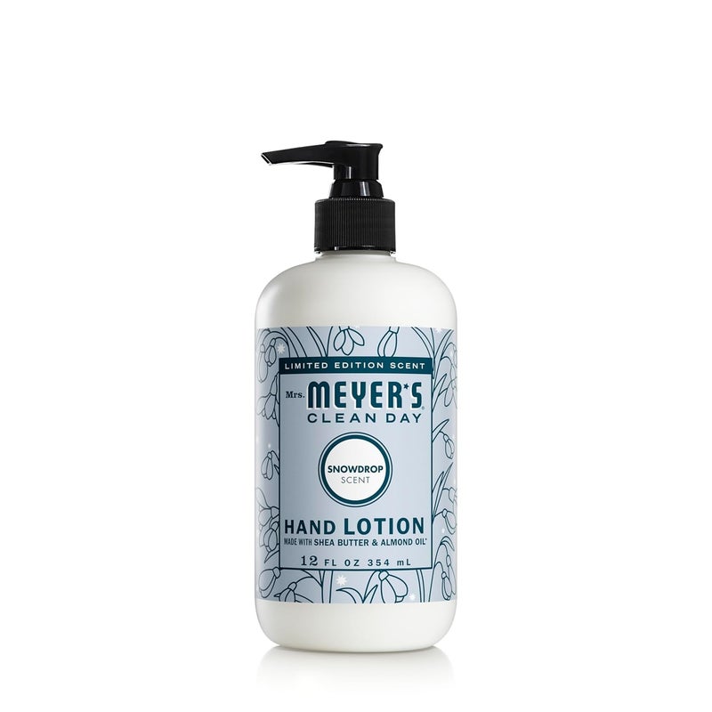 MRS. MEYER'S CLEAN DAY Hand Lotion, Snowdrop Scent, 12 Ounce Bottle - Image 1