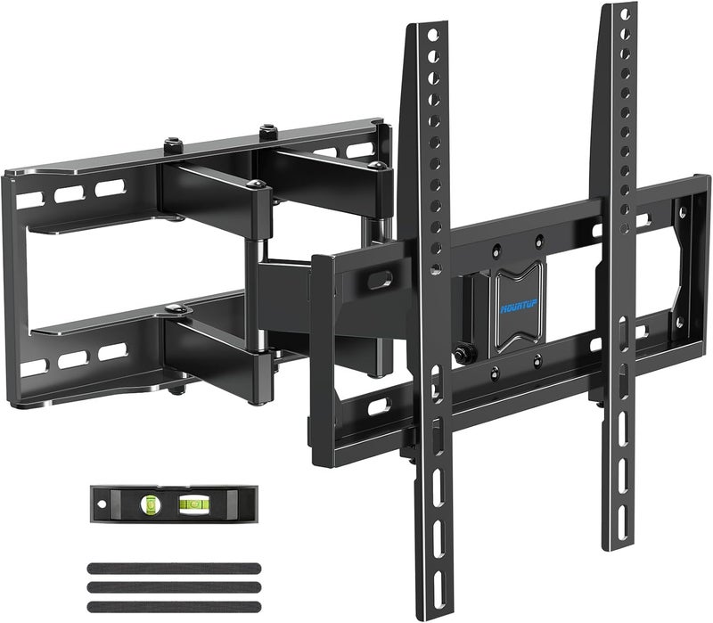 MOUNTUP UL Listed TV Wall Mount, Full Motion TV Mount for Most 26-65 Inch Flat/Curved TVs Fit 16" Wood Stud, Wall Mount TVs Bracket with Dual Swivel Articulating Arm Max VESA 400x400mm up to 88 LBS - Image 1