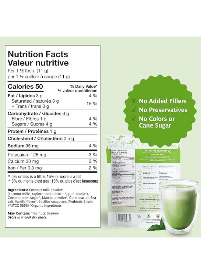 أورجانيك تراديشنز شراب ماتشا لاتيه مع البروبيوتيك، 150 جرام من أورجانيك تراديشنز - Image 4