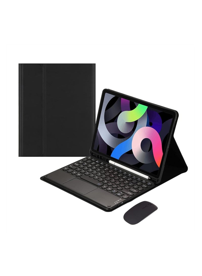 ELTRAZONE Arabic English Keyboard Case for iPad Pro 13 Inch 2024, Detachable Bluetooth Touch Keyboard with Wireless Mouse, Magnetic Stand Cover, Pen Holder, Lightweight Protective Case, Pen Not Included - Image 1