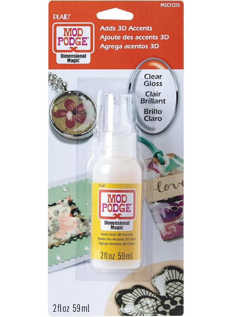 PLAID Mod Podge Dimensional Magic Clear 59 ML - Image 1