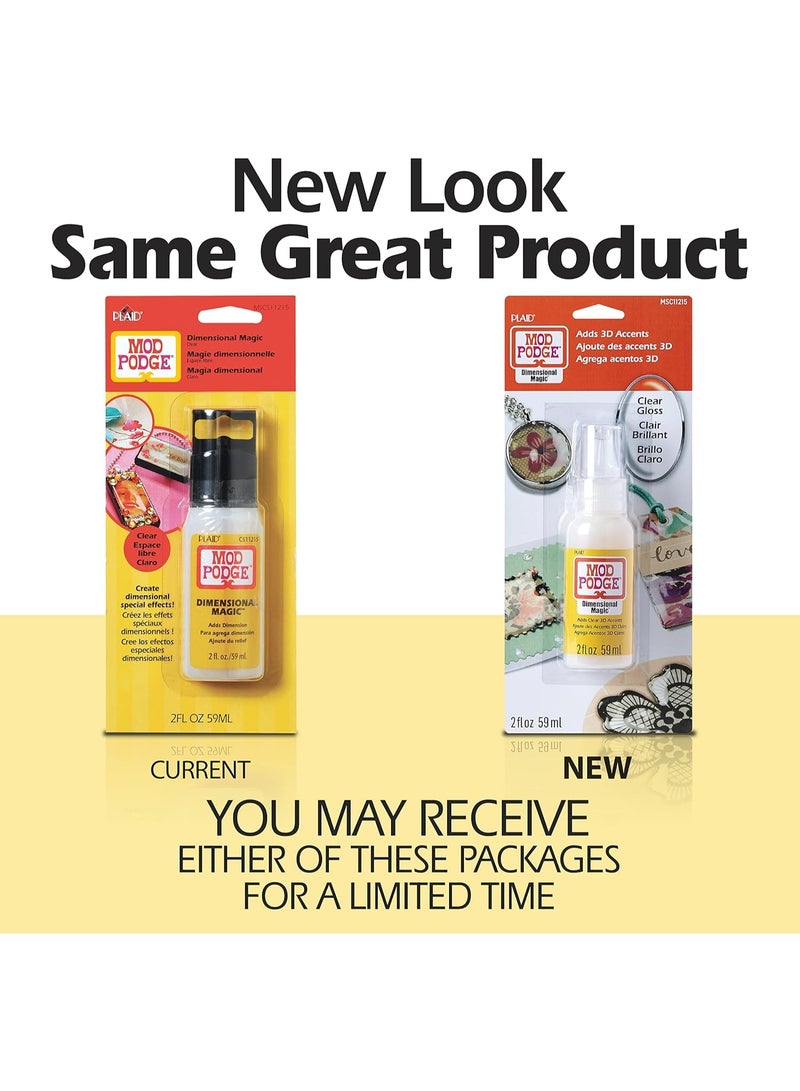 PLAID Mod Podge Dimensional Magic Clear 59 ML - Image 3