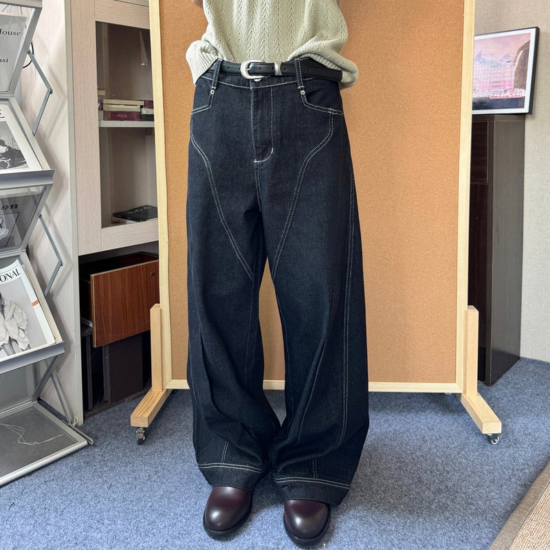 Unisex Casual Daily Denim Jeans - Image 3