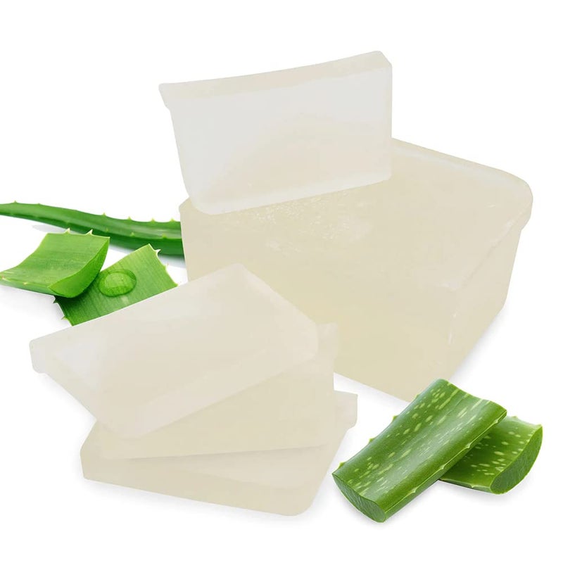 Primal Elements Aloe Soap Base - Moisturizing Melt and Pour Glycerin Soap Base for Crafting and Soap Making, Easy to Cut - 2 Pound - Image 2