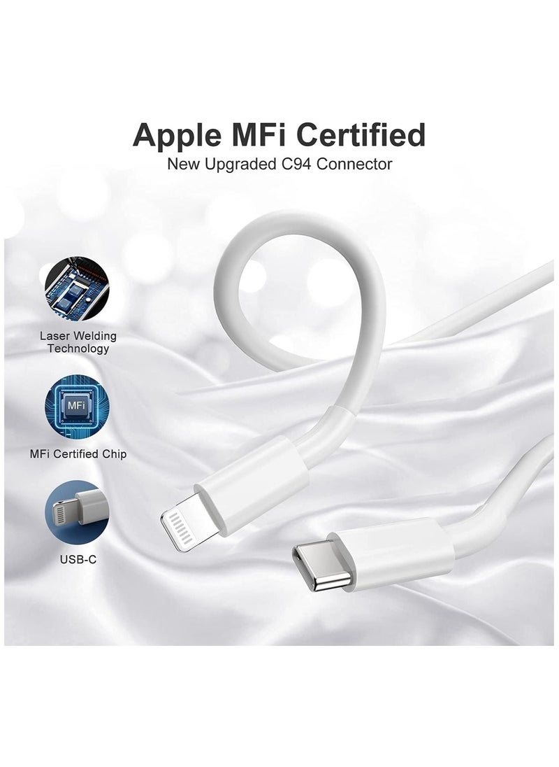 Generic - 3ft USB C to Lightning Cable - 6ft, Pack of 3 - Image 1