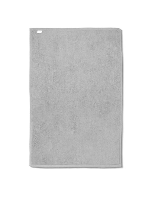Hotel Linen Klub 1PC LUXURY Hotel Spa Shower/Bathtub Mat  - 100% Cotton 900 GSM Terry Dobby Border Ring Spun - Super Soft ,Quick Dry,Highly Absorbent , Size : 50 x 80cm , Silver