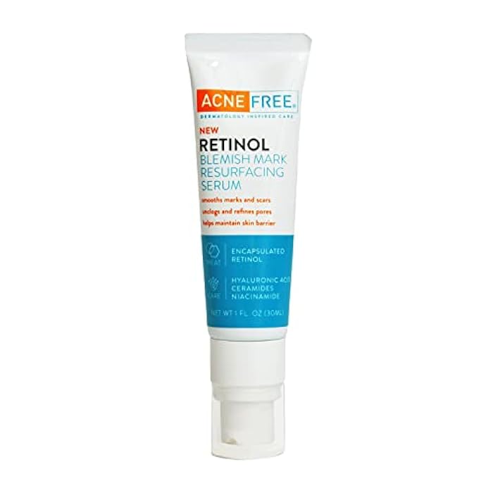 AcneFree Retinol Blemish Mark Resurfacing Serum with Hyaluronic Acid, and Niacinamide | Helps to Reduce the Appearance of Acne Marks | Redness Control | 1 Ounce - Image 1