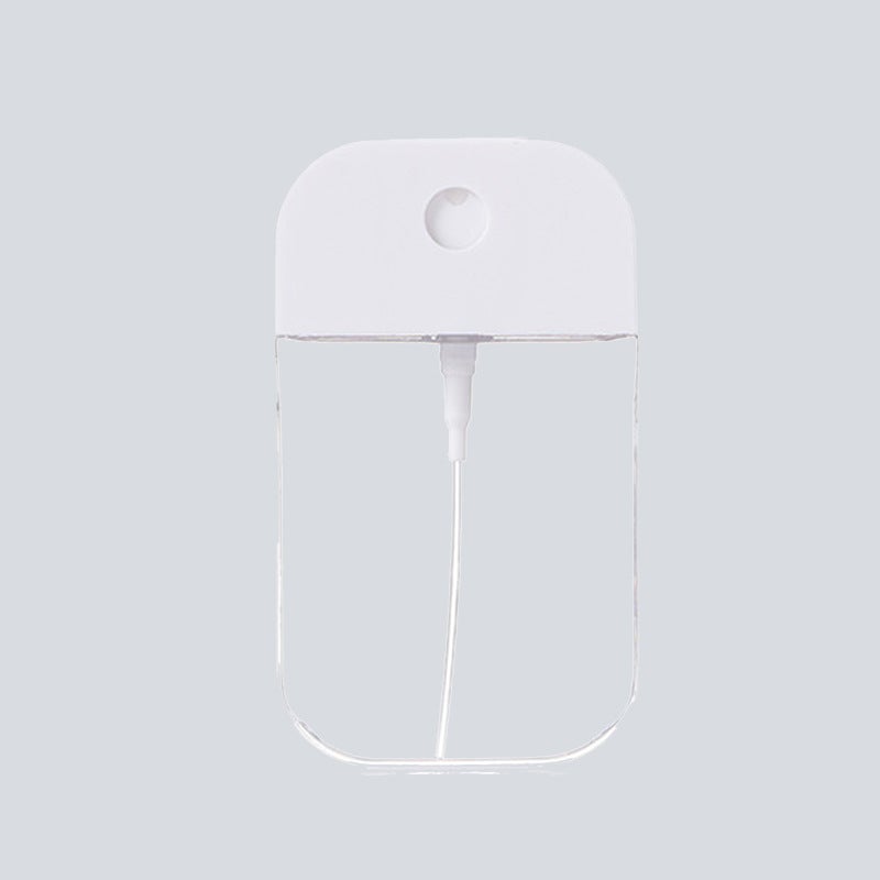 Transparent Portable Silicone Case with Hook for Card Spray Bottle - Small Empty Perfume Dispenser with Press  Pump - Image 1