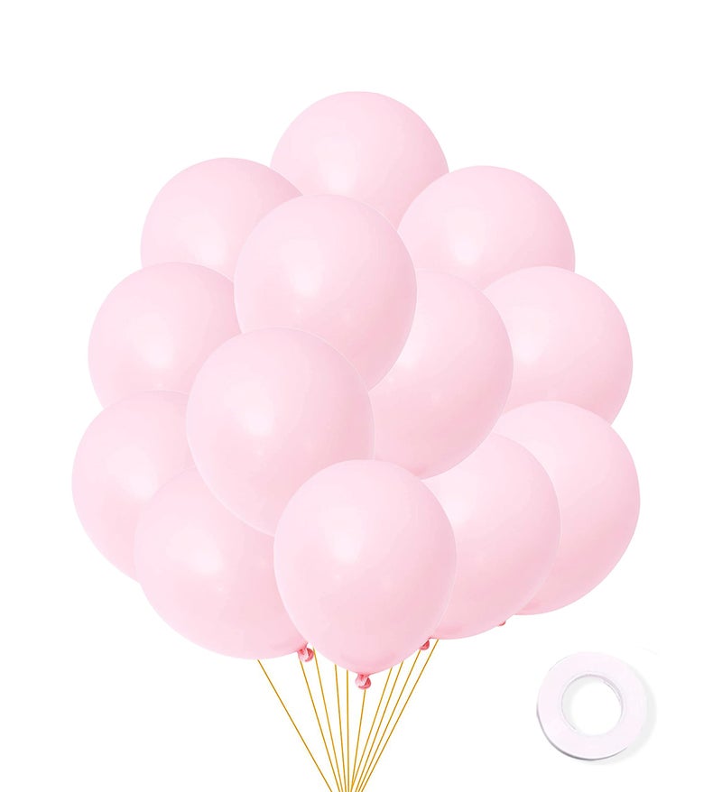 Party Time  20 Pieces Pastel Macaron Balloons Candy Colored Latex Party Balloons for Birthday Baby Shower Wedding Christmas Party Decorations Supplies  Balloons 10 Inches Pastel Pink - Image 2