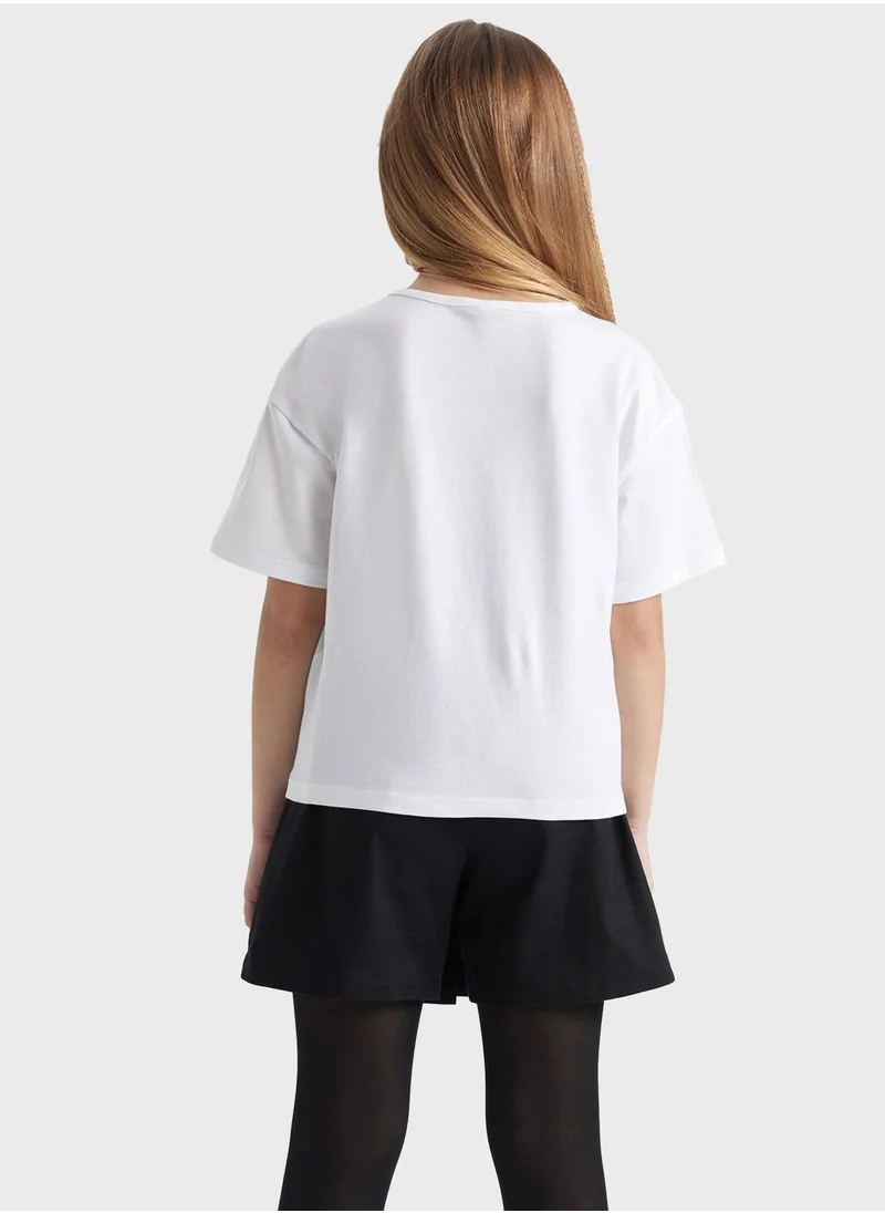 DeFacto Girl Relax Fit Short Sleeve Body